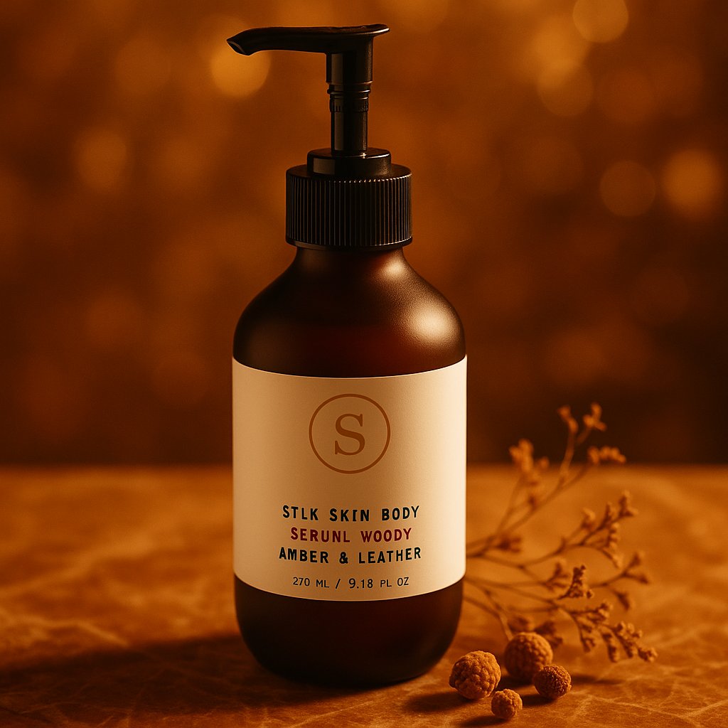 Silk Skin Body Serum, Woody Amber & Leather | SEREN MAISON